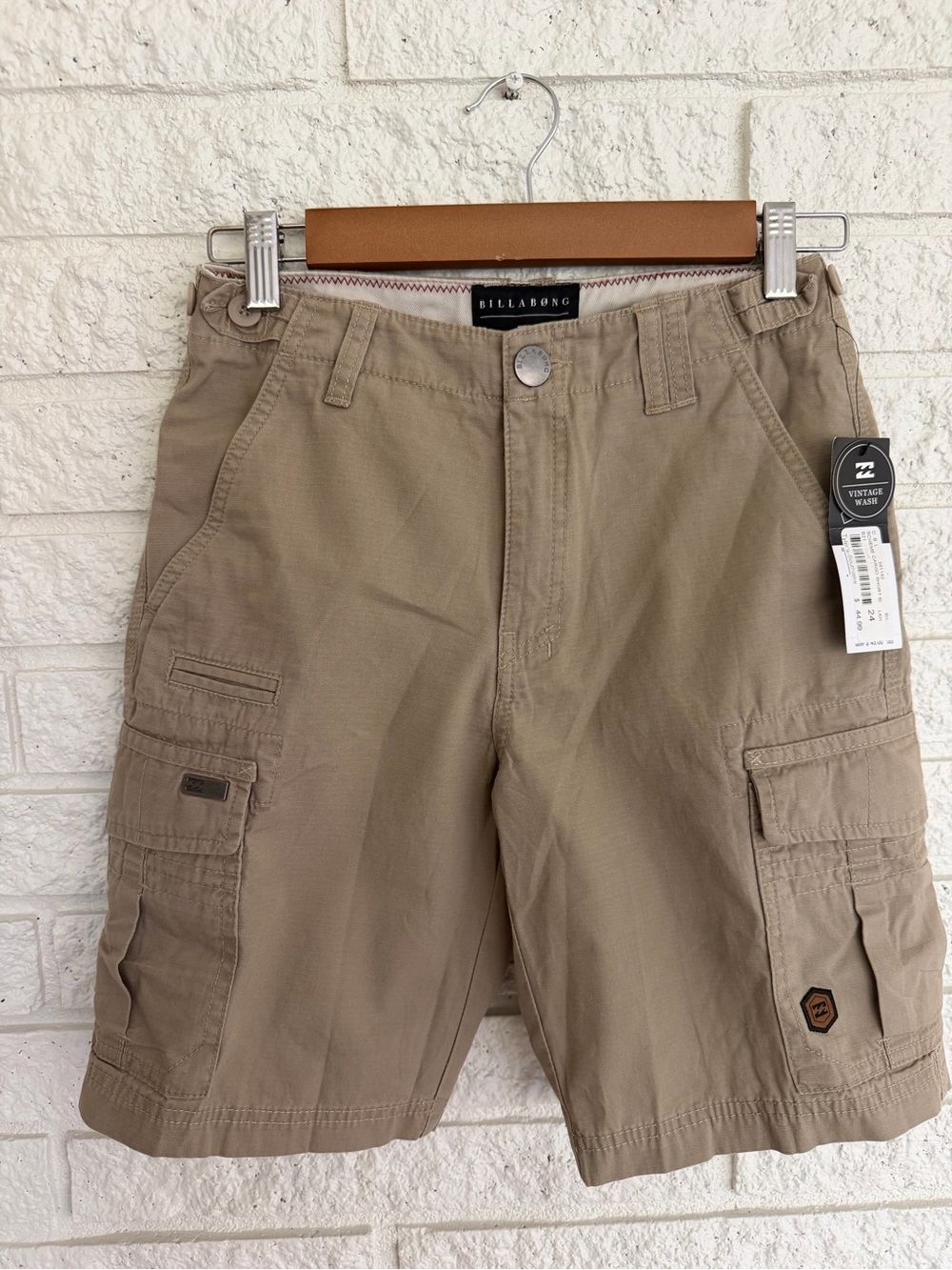 Billabong Boy’s Tan Cargo Shorts - 10/12
